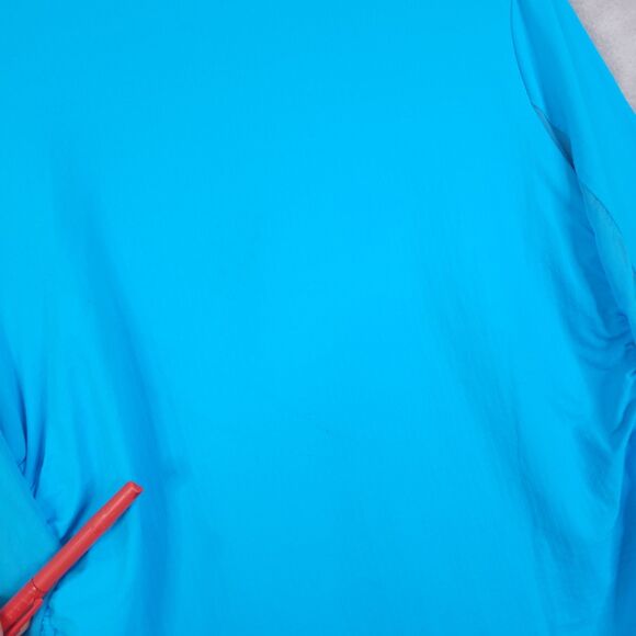 IBKUL Golf Tennis Top Shirt Womens Sz  XL Blue Long Sleeve 1/4 Zip UPF 50 Rushed - Picture 8 of 10